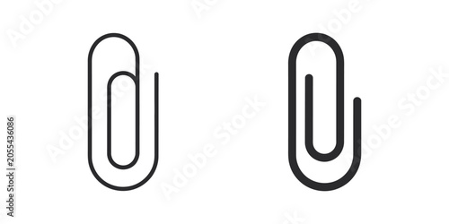 Принти на полотні Attachment clip icon designs for mobile, UI, and web applications, featuring paperclip symbols for file upload and document attachment concepts
