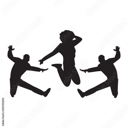 International Happy Youth Day Sillhouette