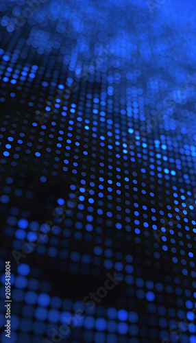 Abstract dot blue pattern gradient texture technology background.