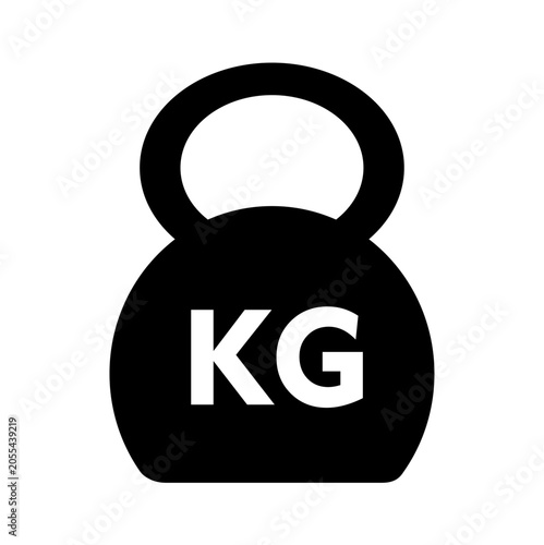 Kettlebell Icon Silhouette Vector Image