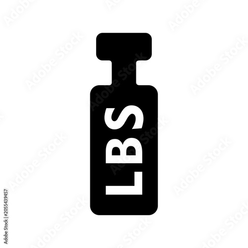 Kettlebell Icon Silhouette Flat Image
