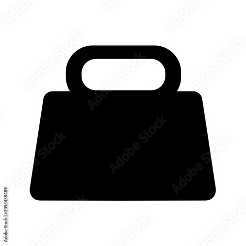 Kettlebell Icon Silhouette Vector Image