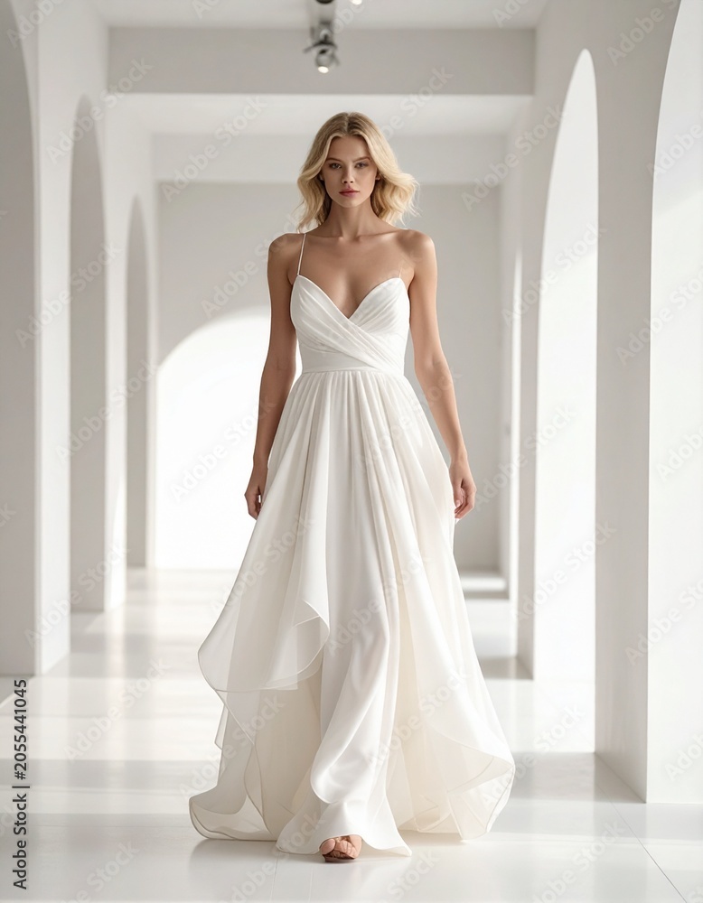 Fototapeta premium Weiße Haute Couture