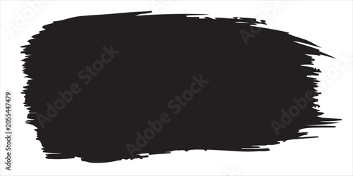 Black brush stroke texture on white background abstract ink wash design