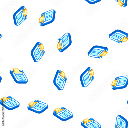 Foto maglev modern train railway isometric seamless pattern