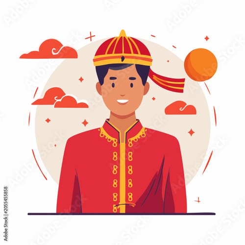 Man in Traditional Chinese Attire