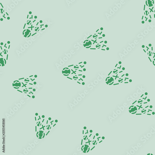 Принти на полотні the existence of parallel universes glyph vector seamless pattern