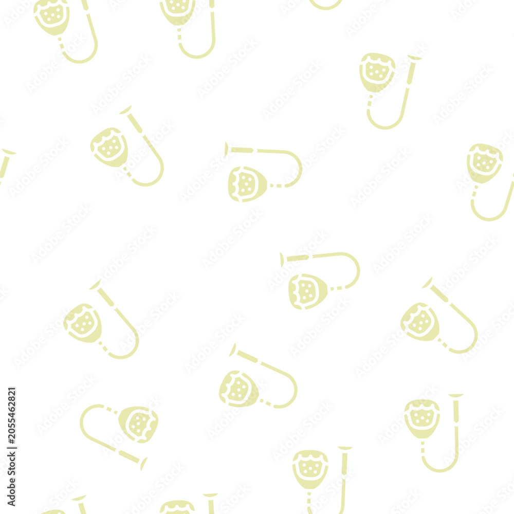 Obraz premium hanging chair design furniture glyph vector seamless pattern. hanging chair design furniture signthin illustration