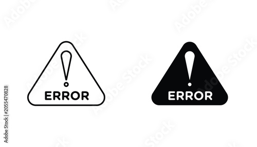 Tableau sur toile Error icon
