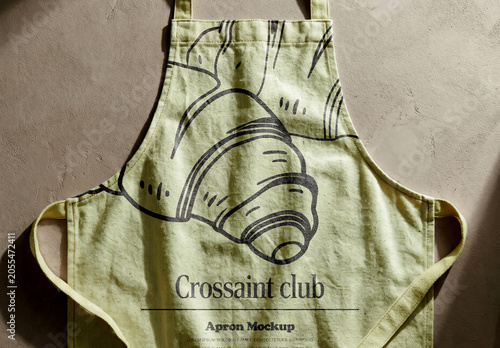 Kitchen Apron Mockup on Neutral Background