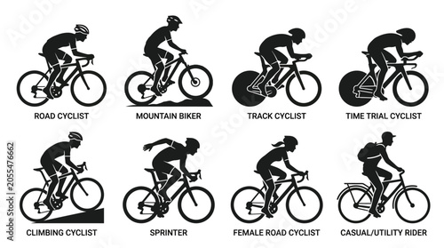 Foto Cyclist Riding a Bicycle Outdoors.