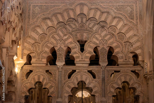 Interior detail at the Mosque-Cathedral of Cordoba