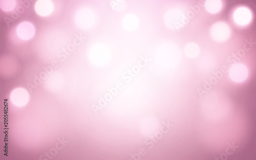 Soft Pink Bokeh Light Abstract Background with Glowing Defocused Circles and Pastel Gradient, Background decoration