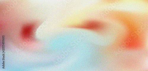 Foto Blurred colorful abstract background with red blue and orange hues on white