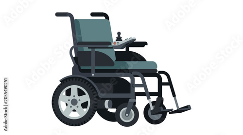 Electric wheelchair for disabled people mobility.
