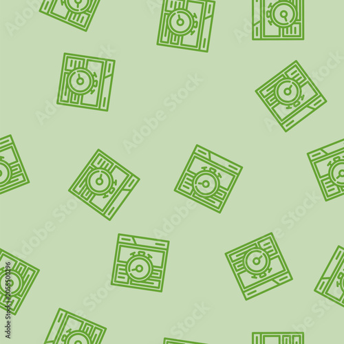Quadro em tela dwell time seo line seamless pattern dwell time seo thin line illustration
