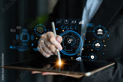 Foto An advanced AI system for business and financial analysis