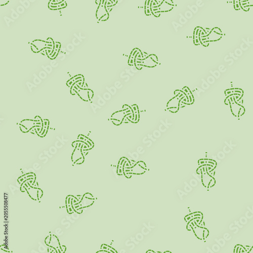 Canvas-taulu bowline nautical knot glyph vector seamless pattern