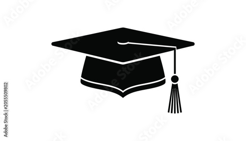 Fotografía Black graduation cap icon