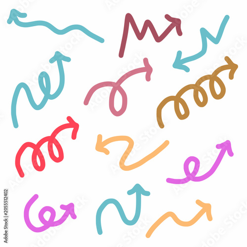 Multicolor dynamic arrows