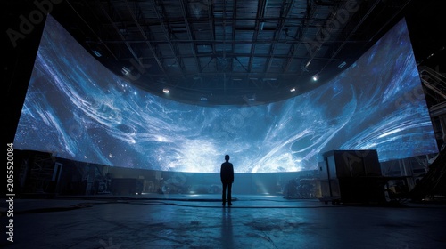 Innovative visual display technology transforms film production studio environment digital art installation cinematic experience