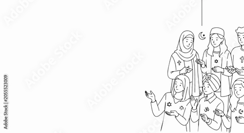group of people in headscarves
