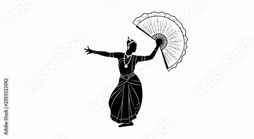 traditional dancer with fan