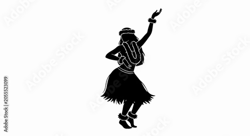 dancing woman silhouette