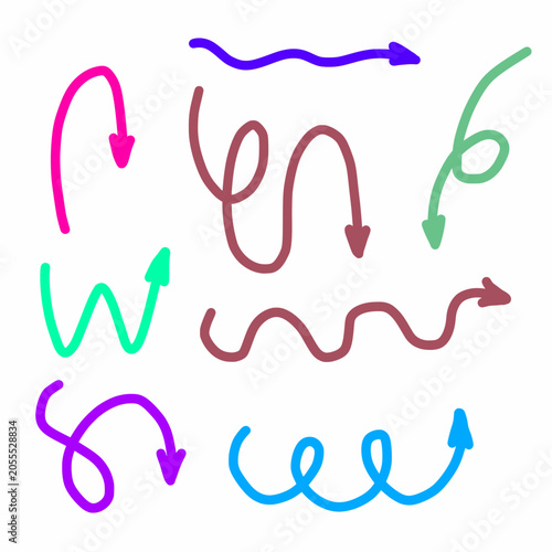 Multicolor dynamic arrows