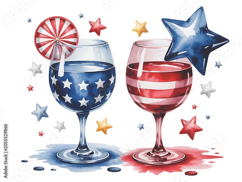 Holiday patriotic beverage design high resolution picture