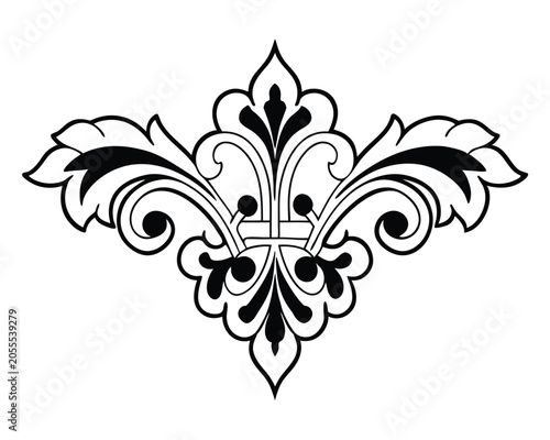 decorative element design isolated on white background