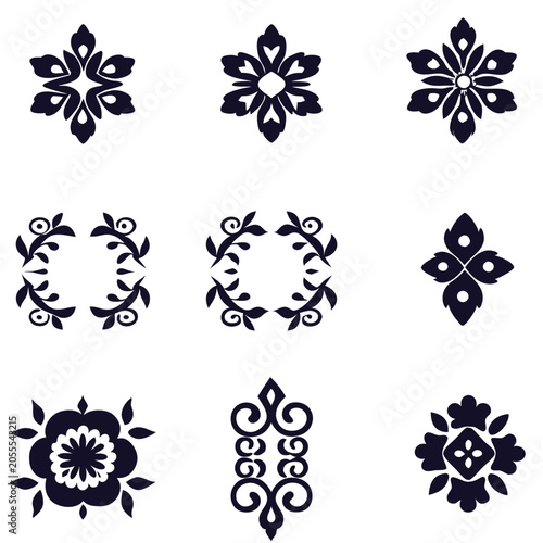 floral vector design elementor set (7)