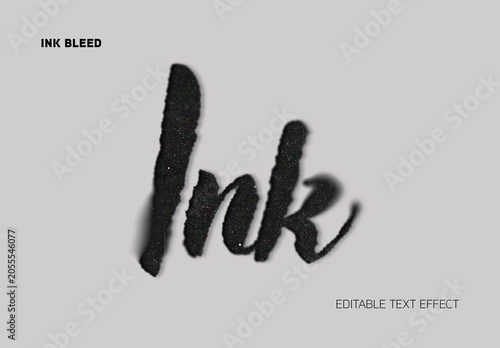 Ink Bleed Text Effect