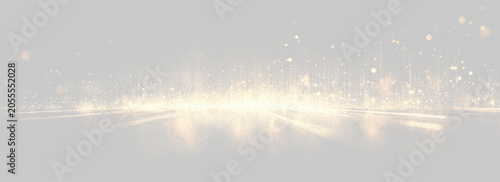 Fotografie Transparent png of glowing gold and white light streaks with dynamic neon line e