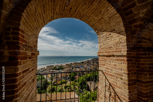 Bild auf Leinwand Grottammare, Marche. Spectacular glimpses, views and panoramas.