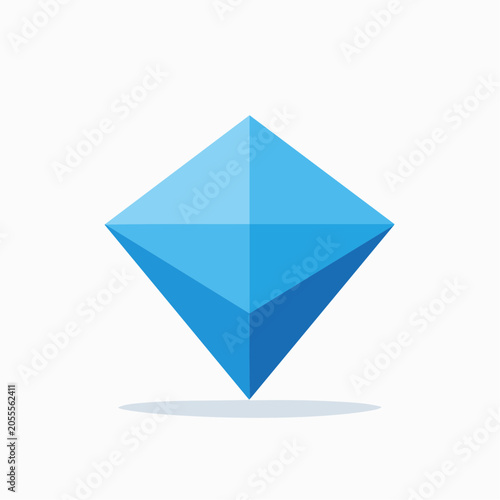 Abstract blue diamond shape