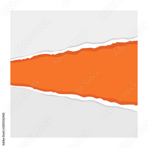 Abstract torn paper vector design