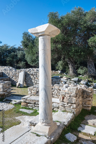 Ruins at Archaeological site of Aliki, Thassos island, Greece