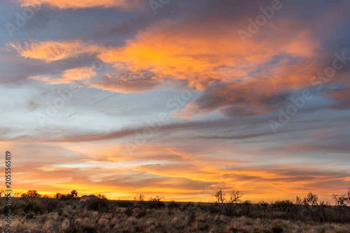 a sunset in Prescott arizona