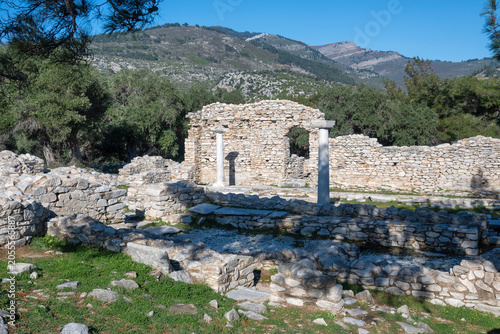 Ruins at Archaeological site of Aliki, Thassos island, Greece