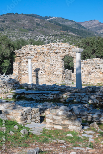 Ruins at Archaeological site of Aliki, Thassos island, Greece