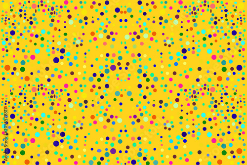 Abstract background featuring colorful circles of different sizes arranged on a clean plain backdrop. Modern geometric design with vibrant colors, perfect for wallpapers, presentations, web banners, s