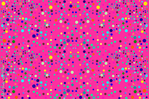Abstract background featuring colorful circles of different sizes arranged on a clean plain backdrop. Modern geometric design with vibrant colors, perfect for wallpapers, presentations, web banners, s