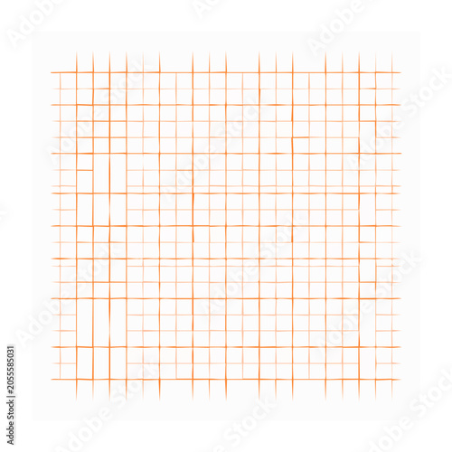 Orange geometric grid pattern vector