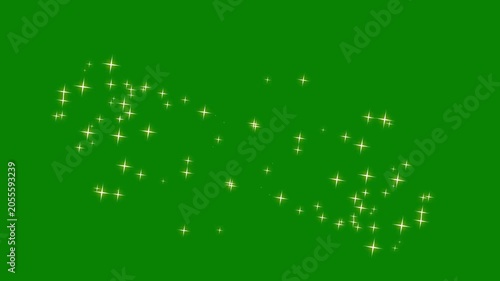 White glowing line stars sparkles, twinkle magic dust animation, fast line glitter motion.glitter stars trail transition on alpha channel green screen.4k video