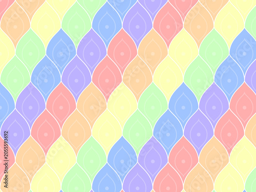 Cuadro en lienzo Classic Onion Dome Ogee Wallpaper Pattern Design