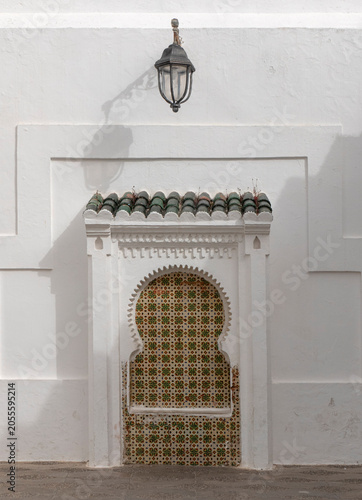 Architectural detail in the Fortified town of Asilah on the Atlantic coast of Morocco. It's history dates back to 1500BC.