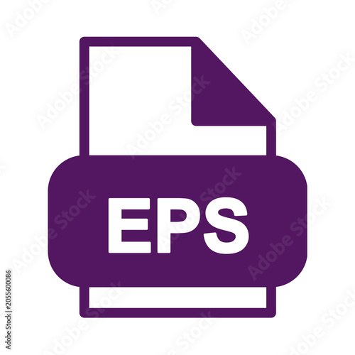 Konstfotografi Eps file icon isolated on transparent background
