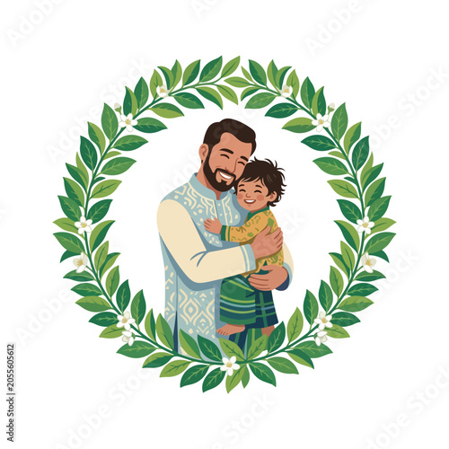 Father's Day gift concept with lettering