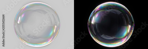 soap bubbles reflection cinematic light overlay isolated png element